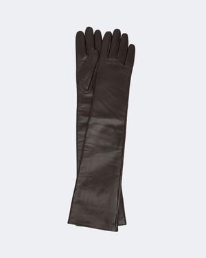 Frankie Shop Handschuhe Veneto Aus Leder - Braun