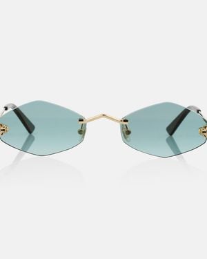 Cartier Gafas De Sol Redondas Panthere De Cartier - Azul