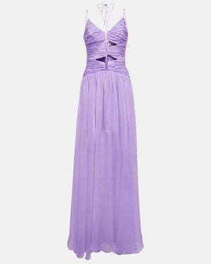 Rasario Cutout Chiffon Gown - Purple