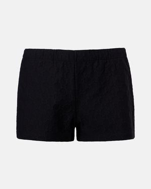 Gucci Gg Jacquard Jersey Shorts - Black