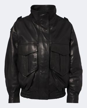 Frankie Shop Chaqueta De Piel - Negro