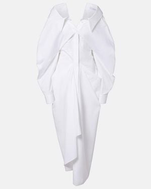 Givenchy Hemdblusenkleid Aus Baumwollpopeline - Weiß