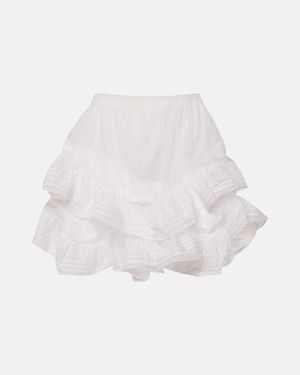 Isabel Marant Gisele Lace-Trimmed Cotton Shorts - White