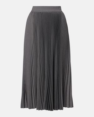 Dolce & Gabbana Plisse Midi Skirt - Grey