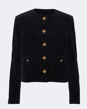 Blazé Milano Shamo Cotton Velvet Jacket - Blue
