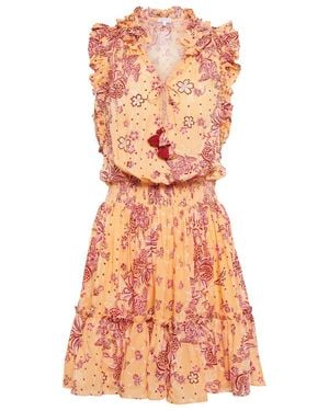 Poupette Triny Printed Minidress - Orange