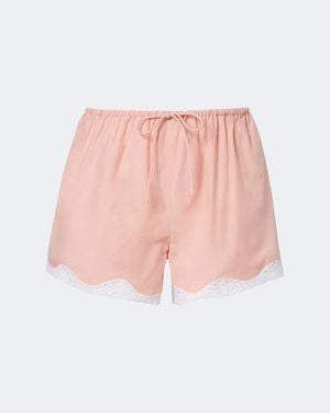 Posse Tabitha Lace-Trimmed Shorts - Pink