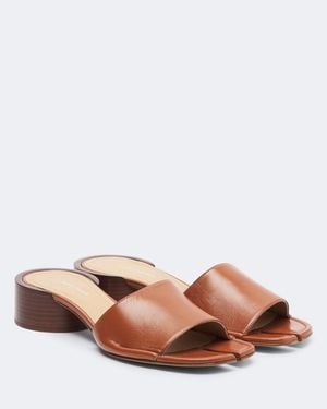 Maison Margiela Tabi Leather Sandals - Brown