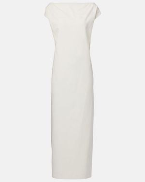 KHAITE Ayame Open-Back Cotton Maxi Dress - White