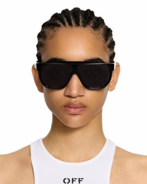 Off-White c/o Virgil Abloh Earth Dark Lens Sunglasses - Black