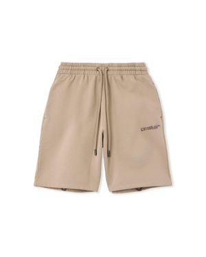 Off-White c/o Virgil Abloh Heraldic Arrow Skate Sweatshort - Natural