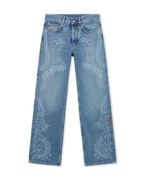 Off-White c/o Virgil Abloh Paisley Susy Denim Trousers - Blue