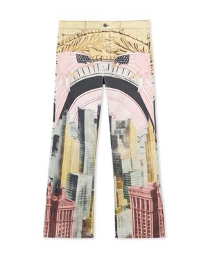 Off-White c/o Virgil Abloh All-Over Moneyworld Slim Relax Jeans - White