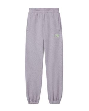 Off-White c/o Virgil Abloh Embroidered Ow Joggers - Grey