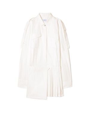Off-White c/o Virgil Abloh Savana Poplin Mini Dress - White