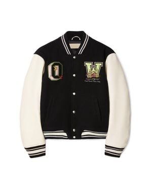 Off-White c/o Virgil Abloh Wo Flowers Varsity - Black