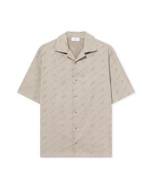 Off-White c/o Virgil Abloh Owr Jacquard Bowling Shirt - White