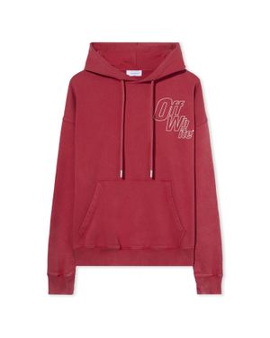 Off-White c/o Virgil Abloh Outline Arrow Skate Hoodie - Red