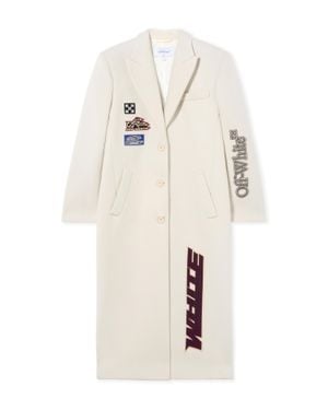 Off-White c/o Virgil Abloh Racing Long Coat - White
