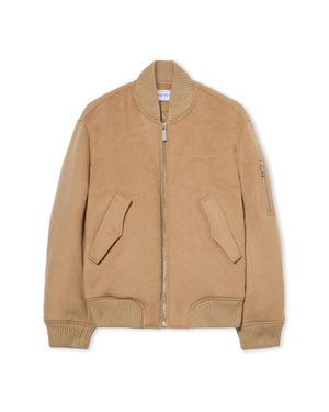 Off-White c/o Virgil Abloh Quote Bomber Jacket - Natural