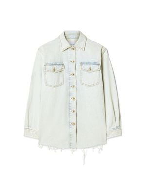 Off-White c/o Virgil Abloh Fresco Arrow Denim Shirt Jkt - White