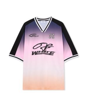 Off-White c/o Virgil Abloh Degrade Soccer T-Shirt - Pink