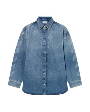 Off-White c/o Virgil Abloh Paisley Denim Lover Shirt Jacket - Blue