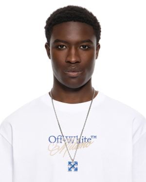 Off-White c/o Virgil Abloh Enamel Arrow Necklace - White
