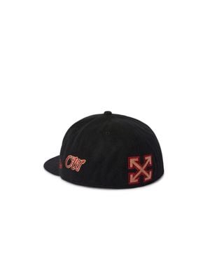 Off-White c/o Virgil Abloh Off- C/O Ac Milan X New Era Devil Cap - Black