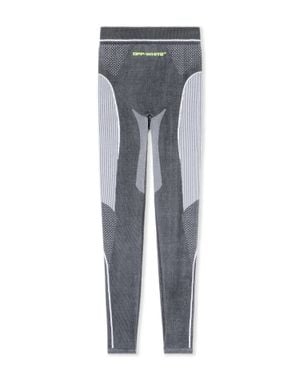 Off-White c/o Virgil Abloh Race Logo Arrow Seamless Leggings - Gray