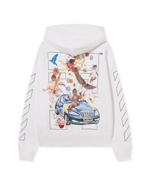 Off-White c/o Virgil Abloh Fresco Arrow Skate Hoodie - Bianco