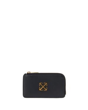 Off-White c/o Virgil Abloh Portacarte Jitney Con Zip - Nero