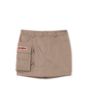 Off-White c/o Virgil Abloh Pocket Mini Skirt - Gray