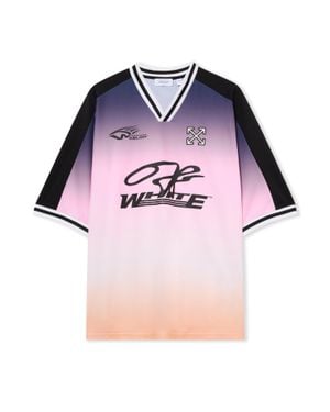 Off-White c/o Virgil Abloh Degrade Soccer T-Shirt - Pink