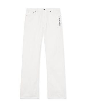 Off-White c/o Virgil Abloh Half Arrow Slim Relaxed Pants - White
