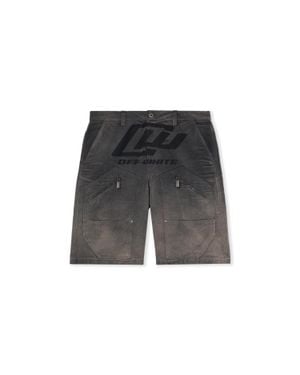 Off-White c/o Virgil Abloh Owr Gradient Carpenter Shorts - Grey