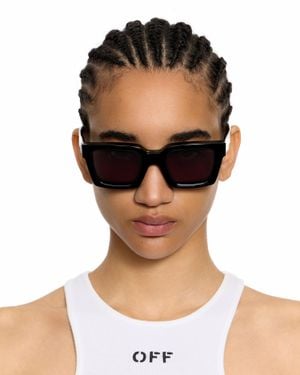 Off-White c/o Virgil Abloh Clip On Dark Lens Sunglasses - Black
