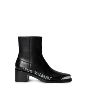 Off-White c/o Virgil Abloh For Walking Texan Ankle Boots - Black