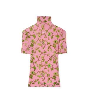 Off-White c/o Virgil Abloh Top A Collo Alto Rosa