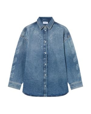 Off-White c/o Virgil Abloh Paisley Denim Lover Shirt Jacket - Blue