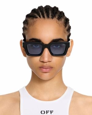 Off-White c/o Virgil Abloh Virgil M Light Lens Sunglasses - Black