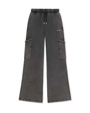 Off-White c/o Virgil Abloh Bookish Cargo Sweatpants - Gray