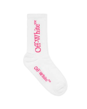 Off-White c/o Virgil Abloh Bookish Calf Socks - White