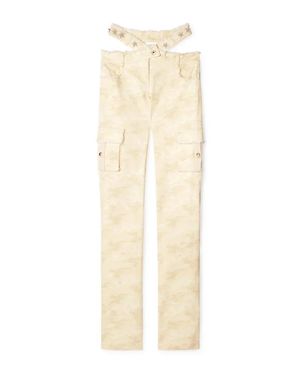 Off-White c/o Virgil Abloh Cream Camo Cross-Over Belt Pants - Natural