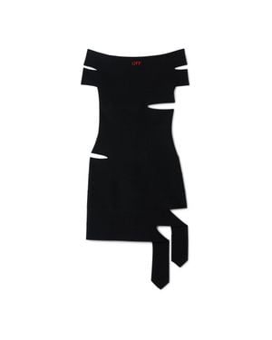 Off-White c/o Virgil Abloh Off Straps Bandeau Mini Dress - Black