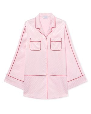 Off-White c/o Virgil Abloh Jacquard Off- Satin New Roxy Pyjama Dress - Pink
