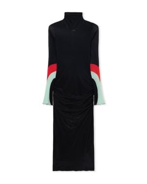 Off-White c/o Virgil Abloh Light Jersey Insert Dress - Black