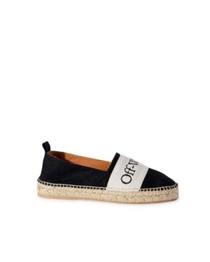 Off-White c/o Virgil Abloh Bookish Linen Espadrillas - Black