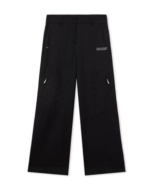 Off-White c/o Virgil Abloh Pantaloni Lana Leggera Corporate Toybox - Nero