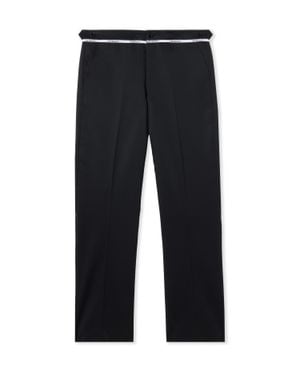 Off-White c/o Virgil Abloh Wool Mini Flare Trousers - Black